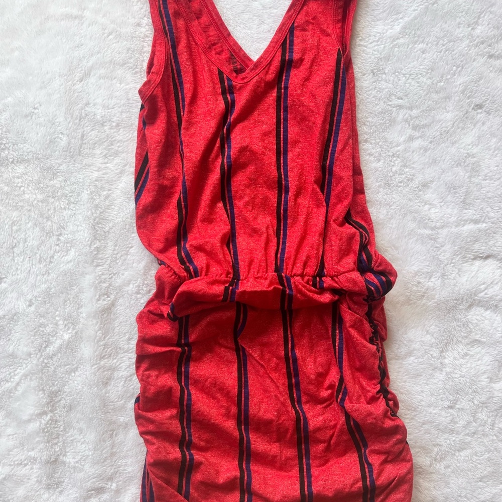 Sundry Cotton Dress with Side Ruching, Size 1
